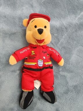 Disney Pooh Race Car Plush